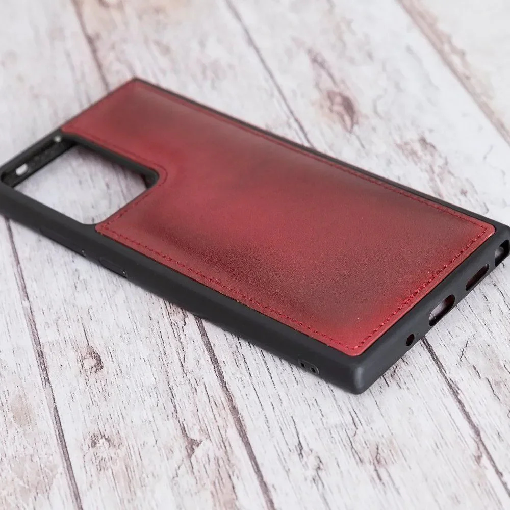 Samsung Note 20/Ultra Premium Leather Case Red